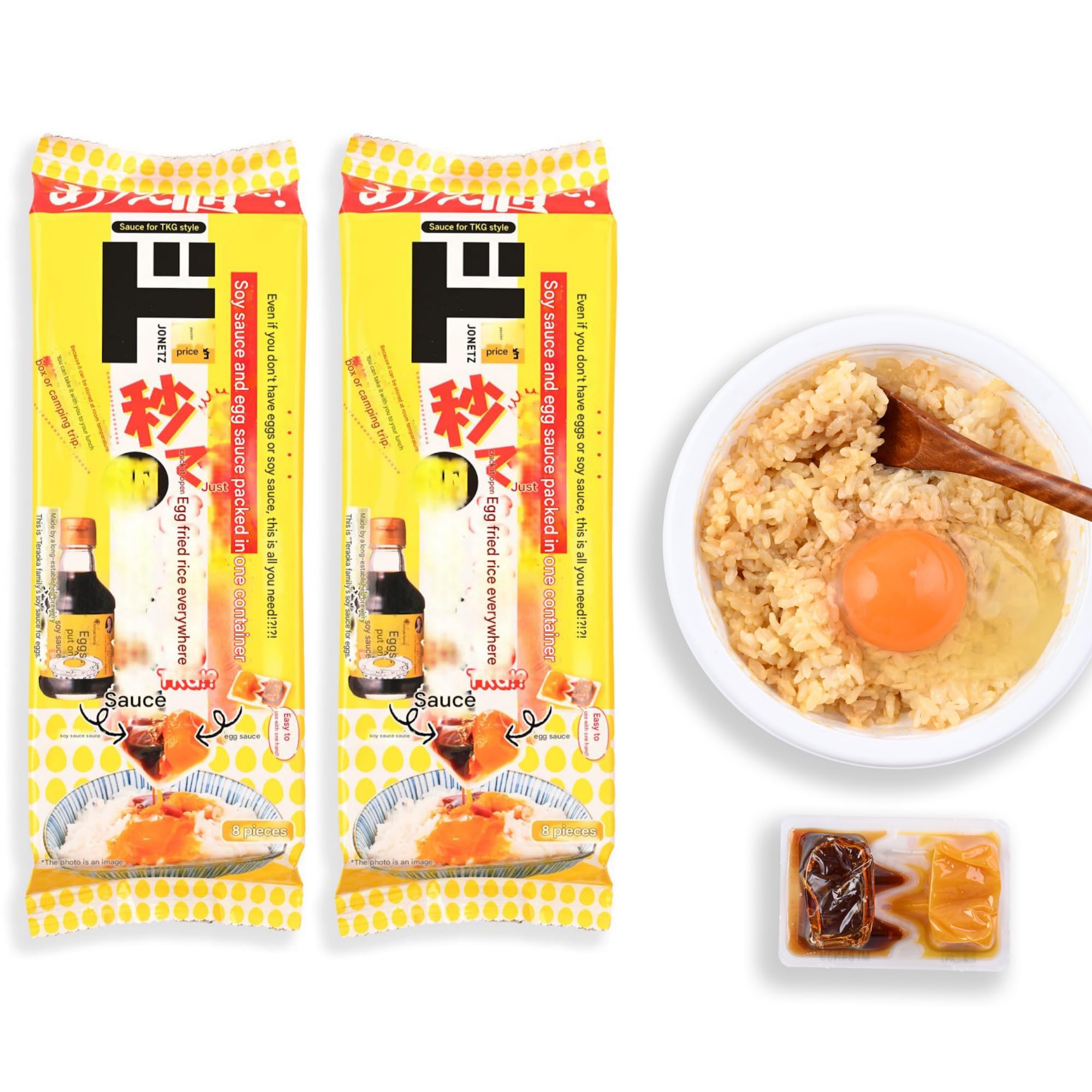 Amazon.com : Soy Sauce Egg Sauce for Tamago Kake Gohan - 8-Pack